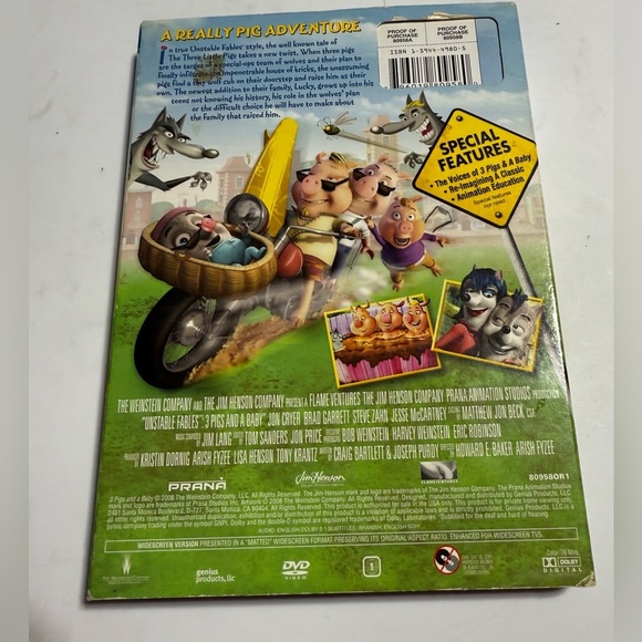 Jim Henson Presents Unstable Fables 3 Pigs & A Baby DVD - Picture 2 of 3